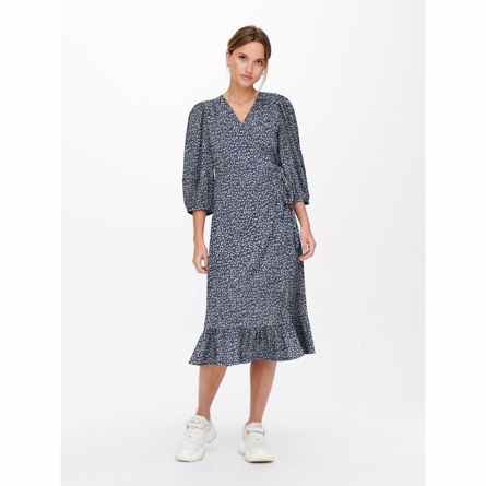 Billede af ONLY Wrap Kjole Olivia Blue